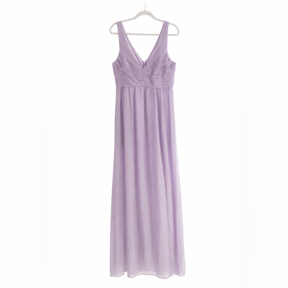 Birdy Grey Laurie Chiffon Bridesmaid Dress – Lavender – Size XL – Pockets NWT
